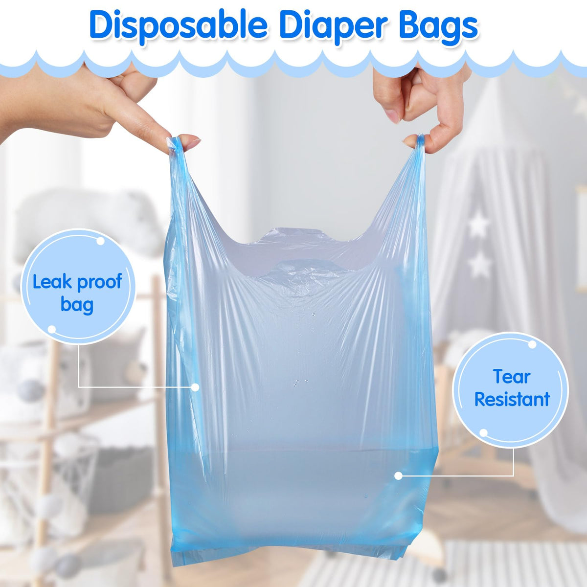 1800 Pcs Disposable Diaper Bags Y3413