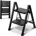 2 Step Carbon Steel Ladder with Anti-Slip Wide Pedal J733