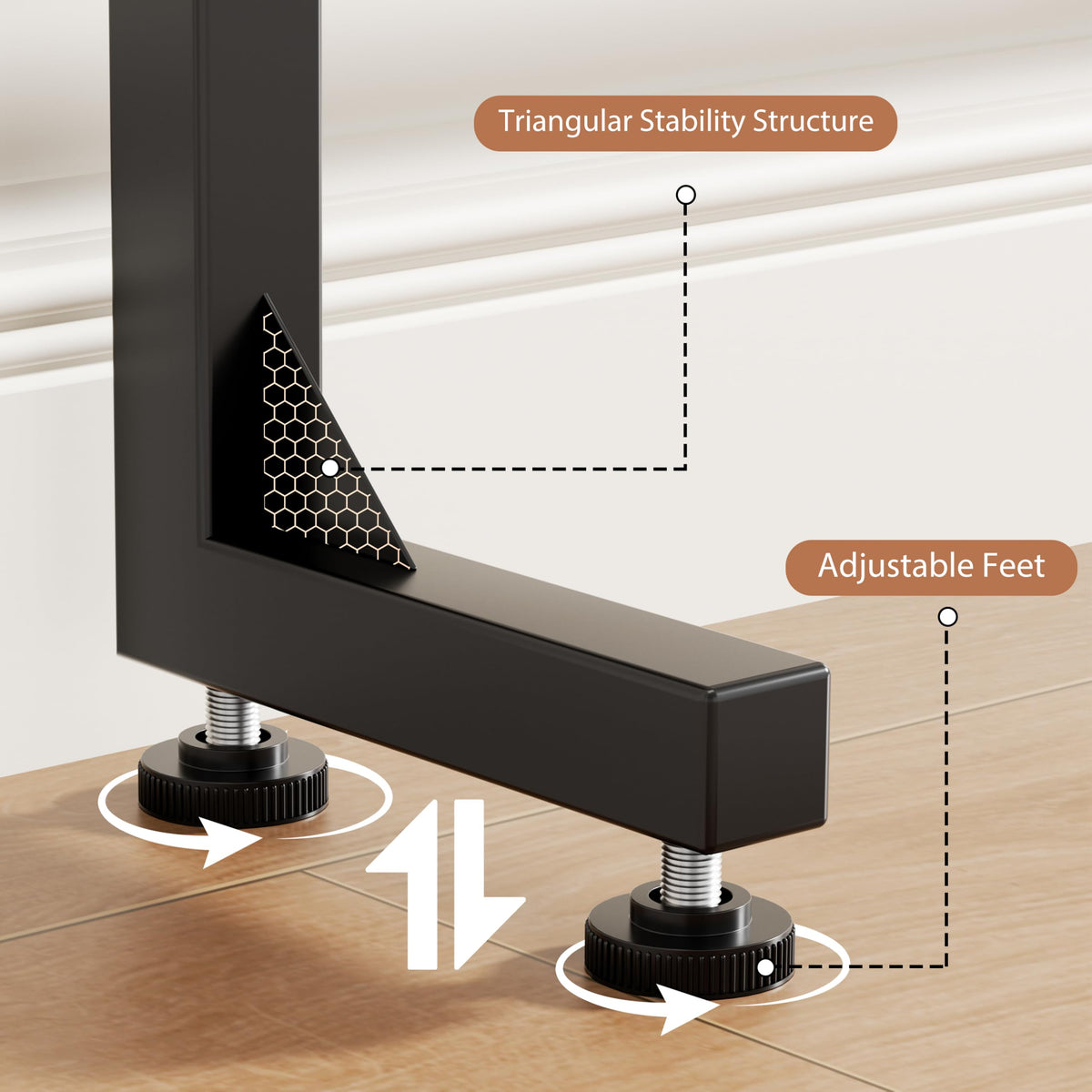 2 Pack Narrow Console Table with Power Outlets F45435