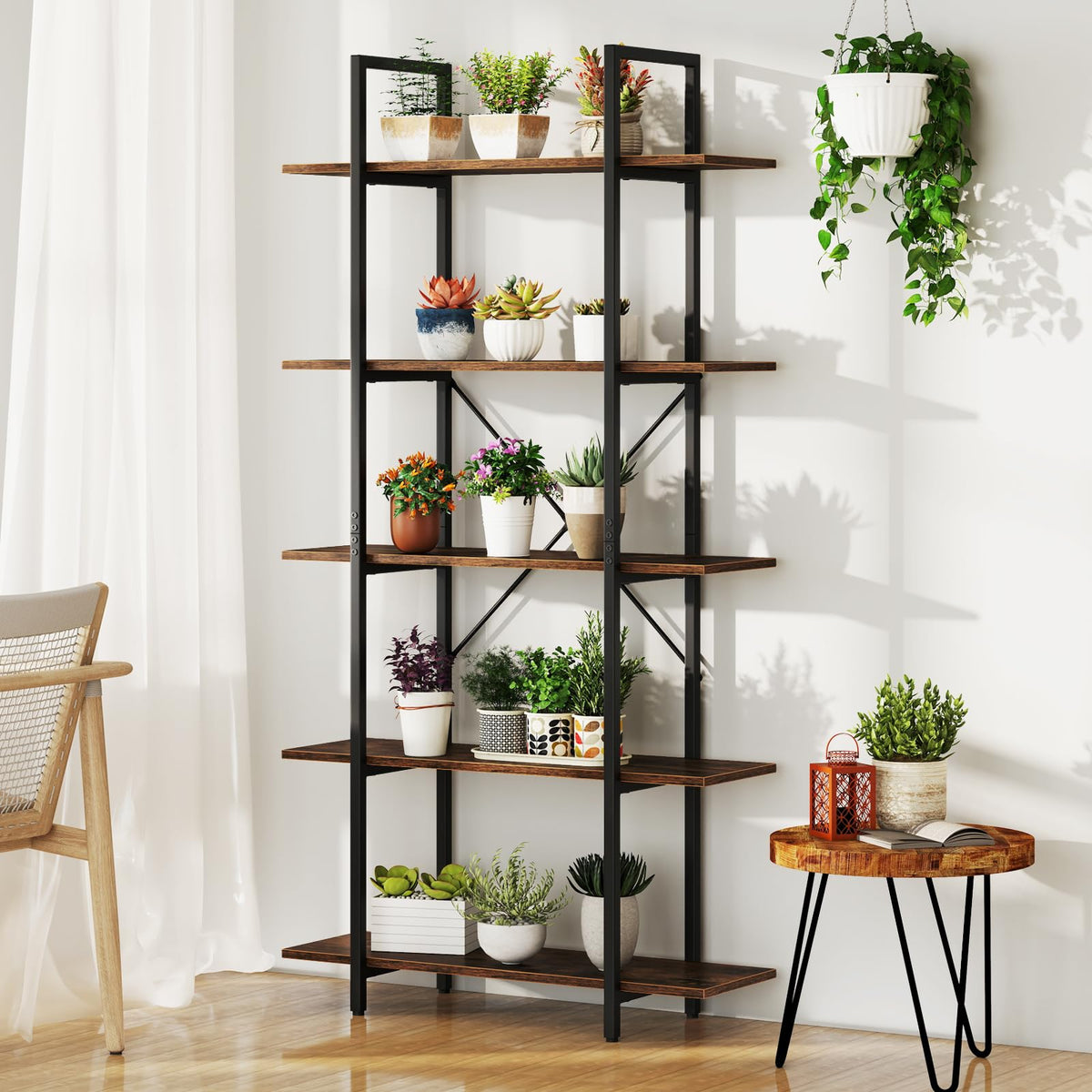 5-Tier Industrial Bookshelf L6314