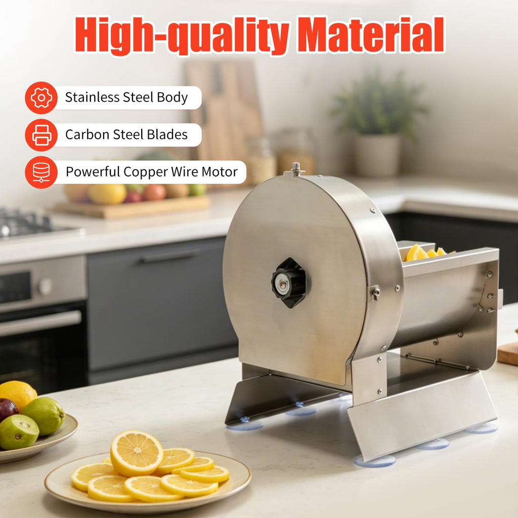 Electric Vegetable Slicer 2 IN 1 0-12mm Thickness Adjustable R129921