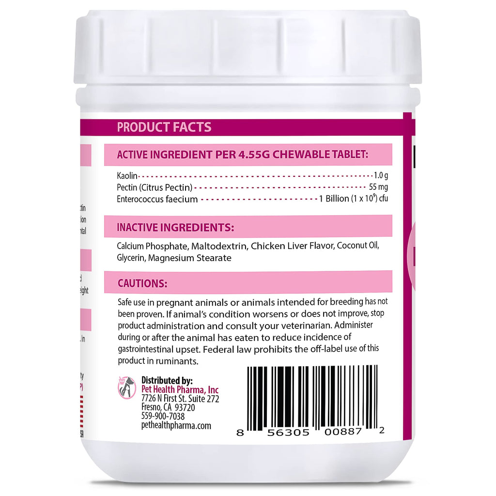 250 Tablets Chicken Liver Flavor Anti-Diarrheal for Dogs & Cats G94939