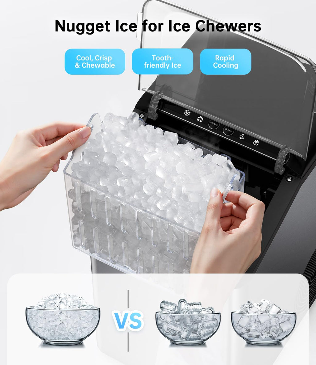 40LBS Nugget Countertop Ice Maker V6142