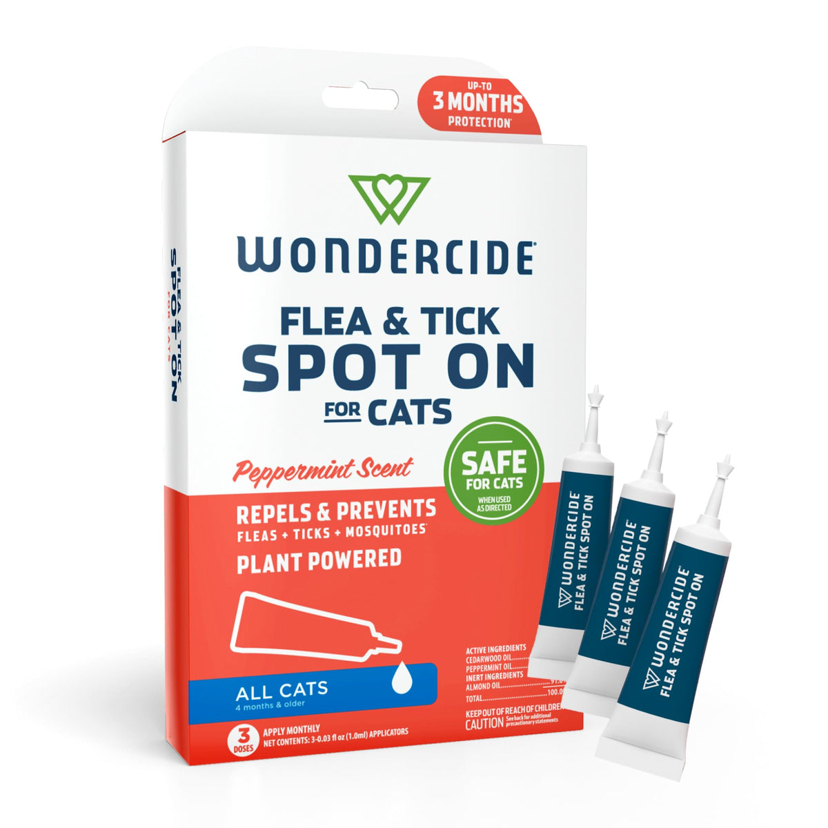 Flea Tick & Mosquito Cat Spot On 3 Tubes of 0.03 oz G9149