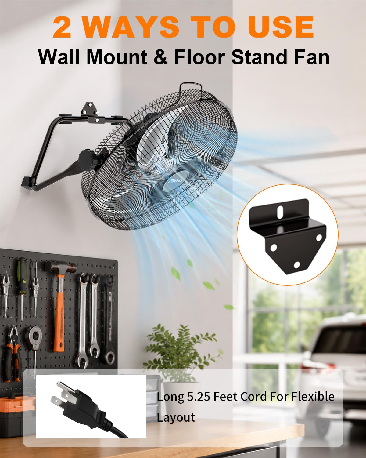 20 Inch High Velocity Floor Fan V880