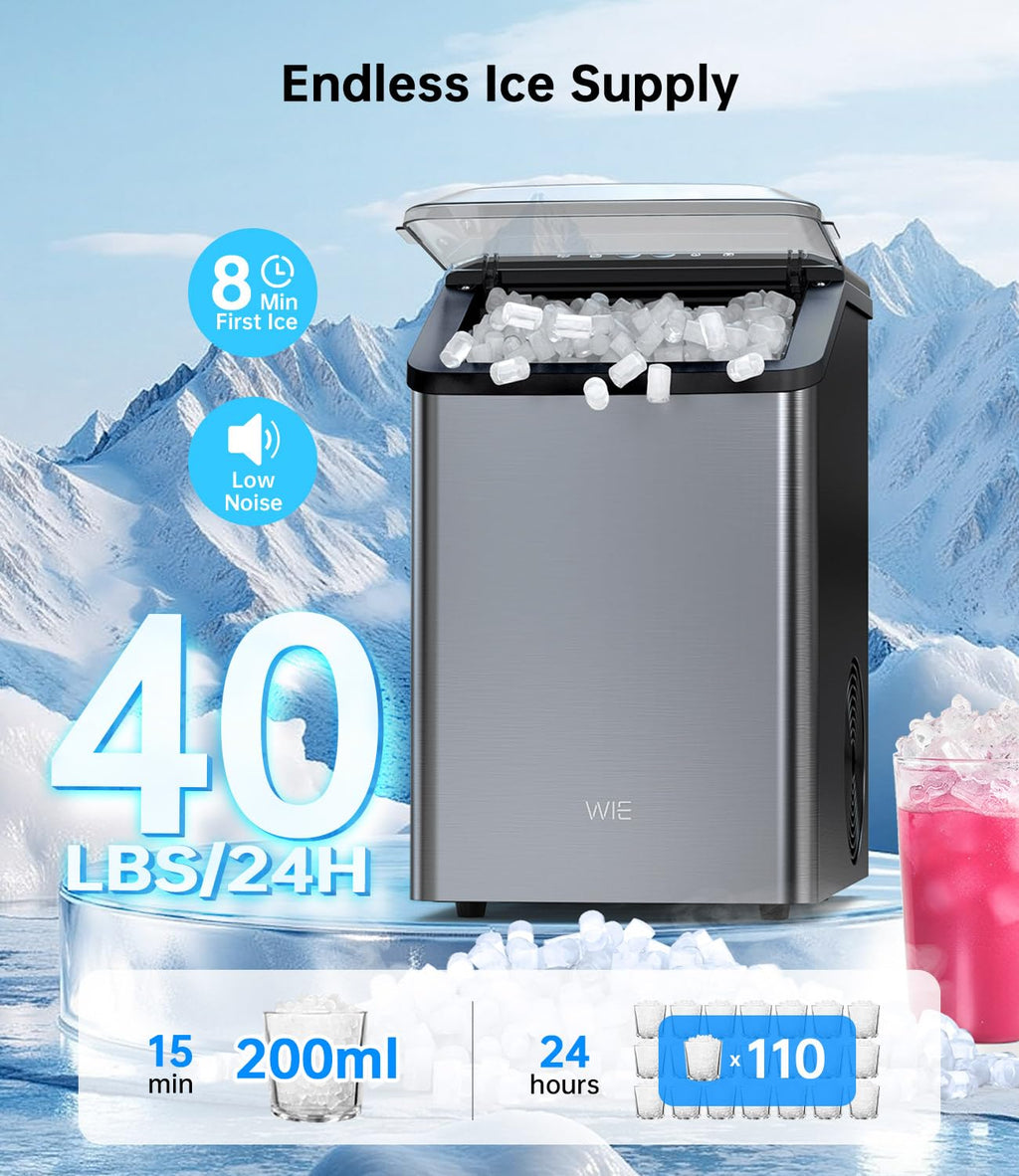 40LBS Nugget Countertop Ice Maker V6142