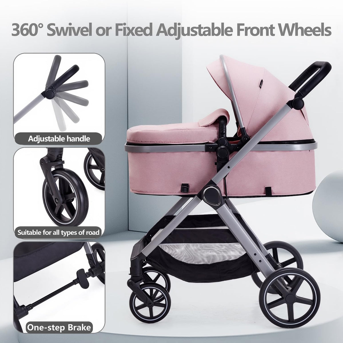 2 in 1 Convertible Baby Stroller M8756