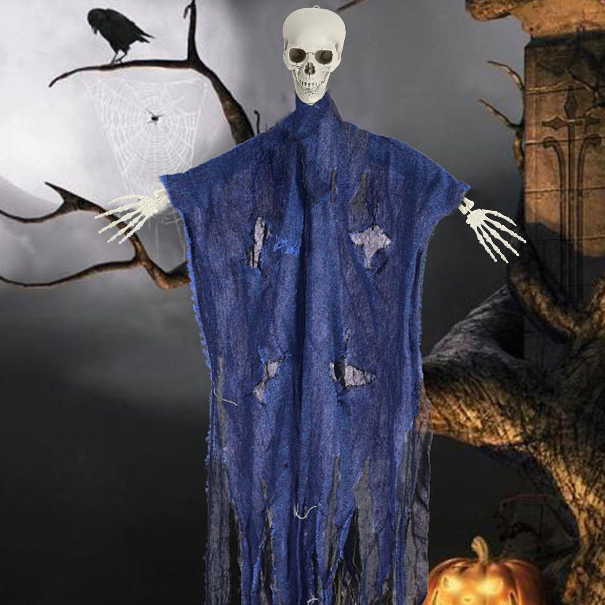 5.4FT Posable Skeleton with Movable Joints G552817