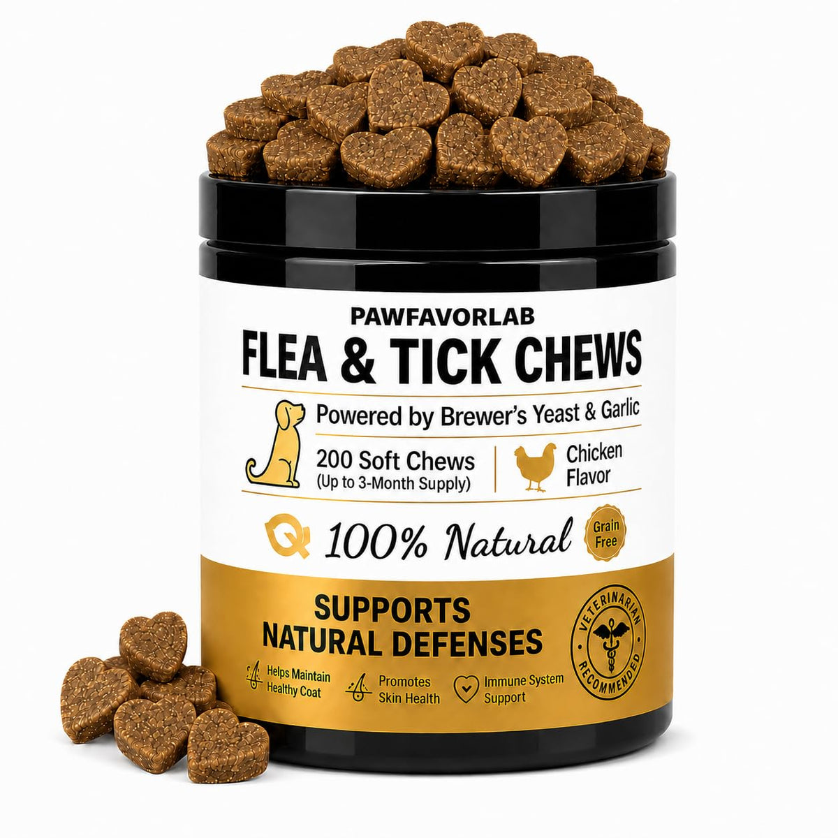 Chicken Flavor Soft Chews for Dogs - 200 Count N59352