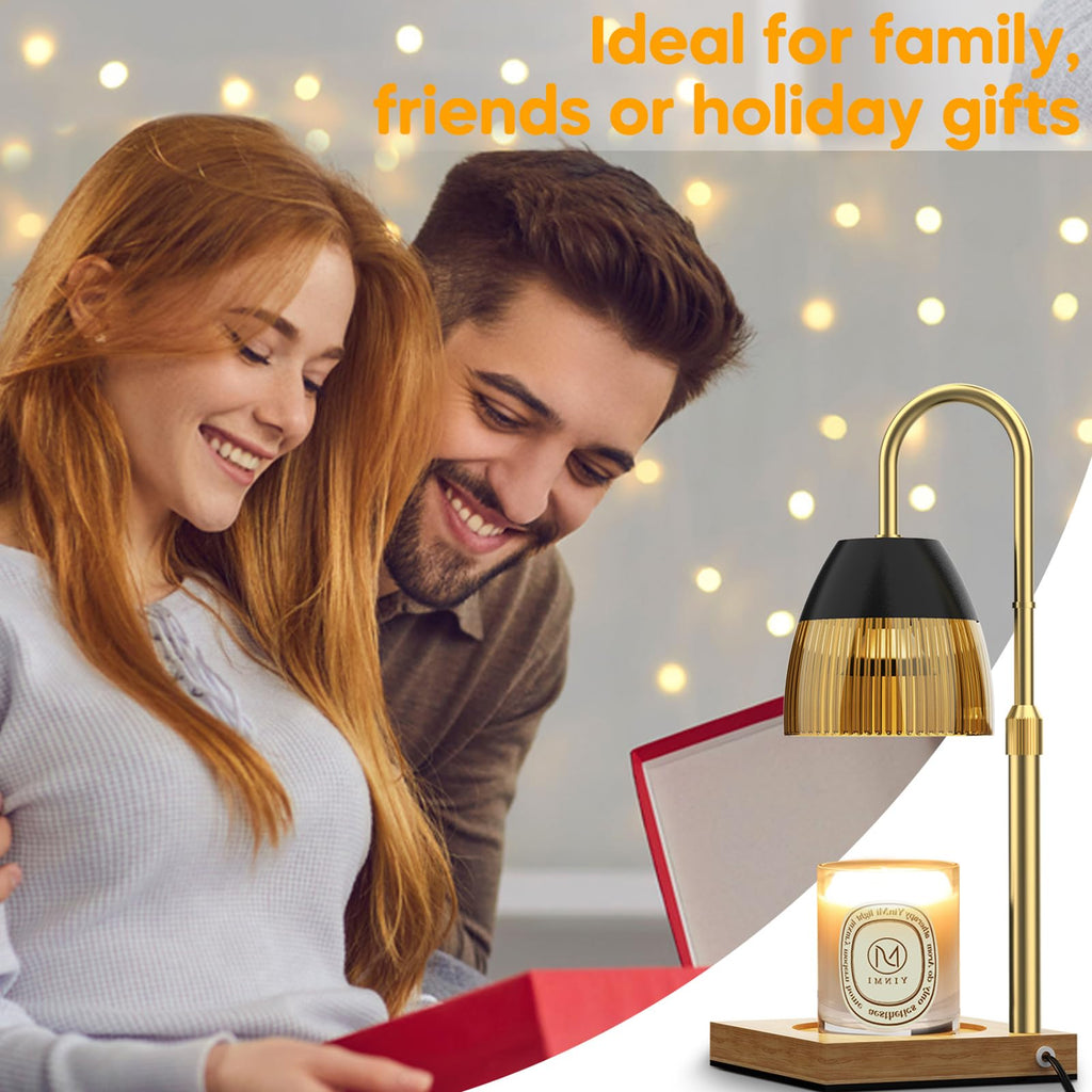 Candle Warmer Lamp with Timer Auto Off, Dimmable Height Adjustable Wax Melting Lamp E381