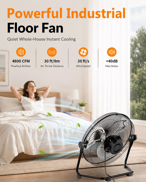 20 Inch High Velocity Floor Fan V880