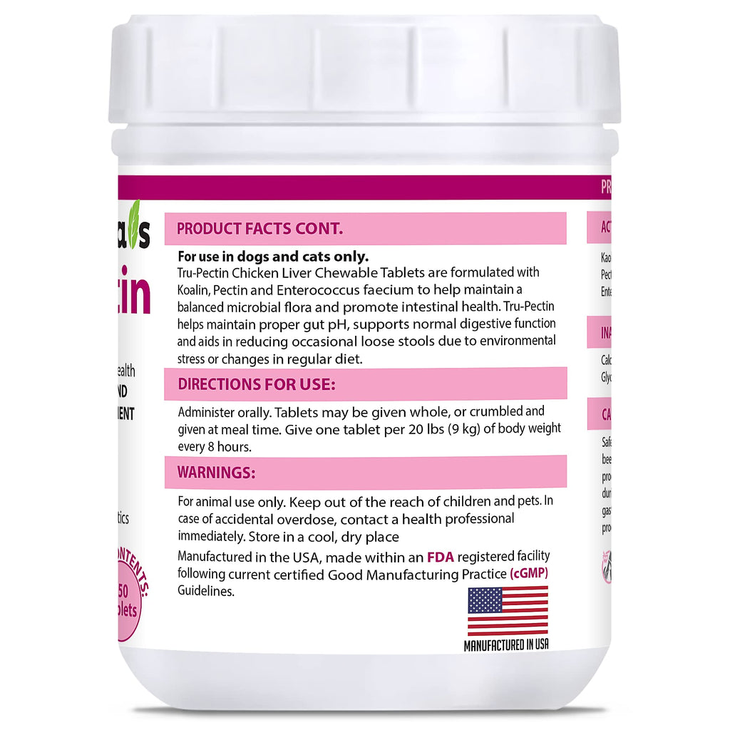250 Tablets Chicken Liver Flavor Anti-Diarrheal for Dogs & Cats G94939