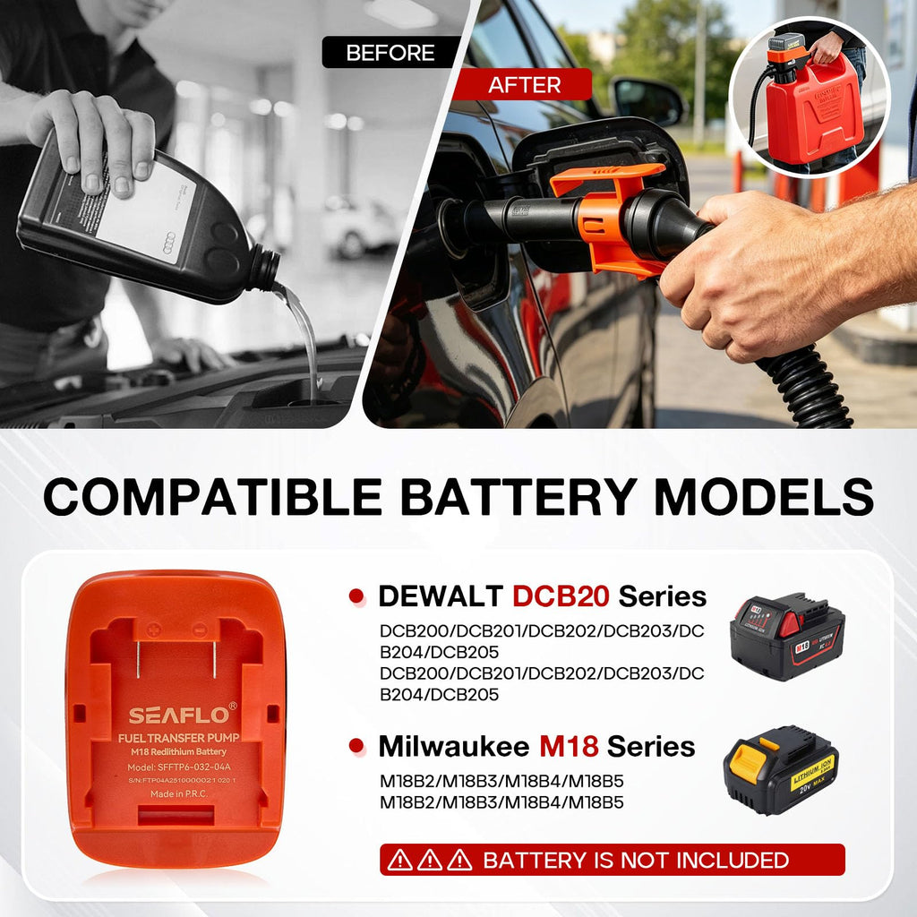 Cordless Fuel Transfer Pump 3.2 GPM with Auto-Stop C3778