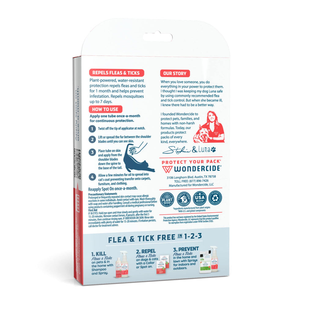 Flea Tick & Mosquito Cat Spot On 3 Tubes of 0.03 oz G9149