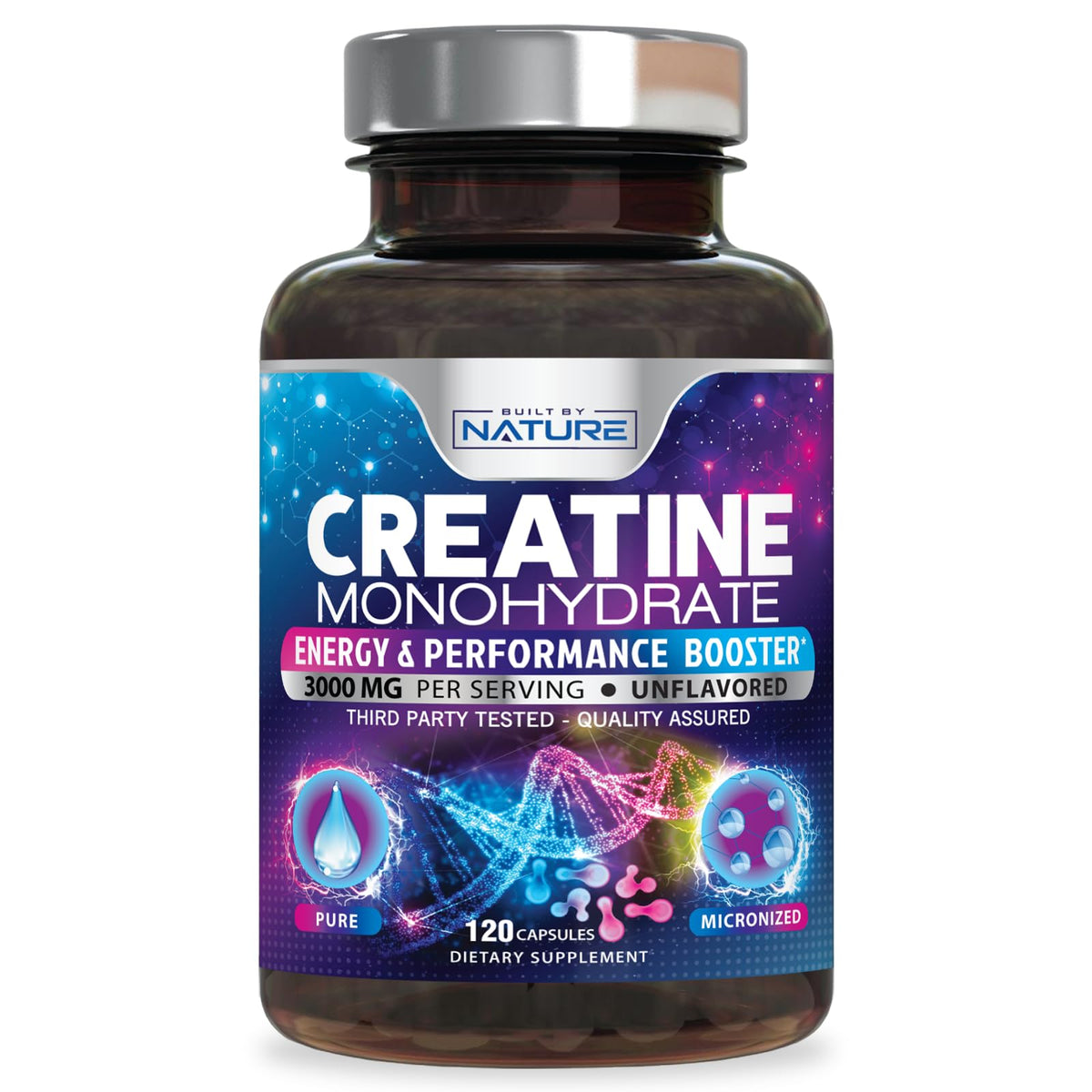 Micronized Creatine Monohydrate 120 Capsules U12938