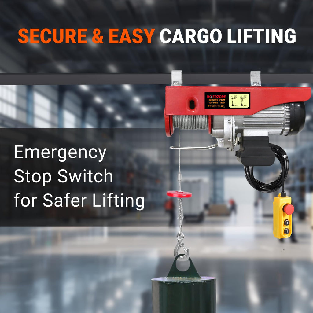 440 Lbs Electric Hoist Winch N87452