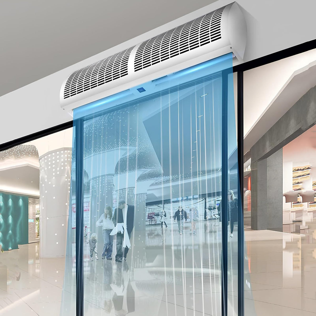 Outdoor Air Curtain Machine with Large Air Volume, 2 Speed and Wind Direction Adjustable D290241