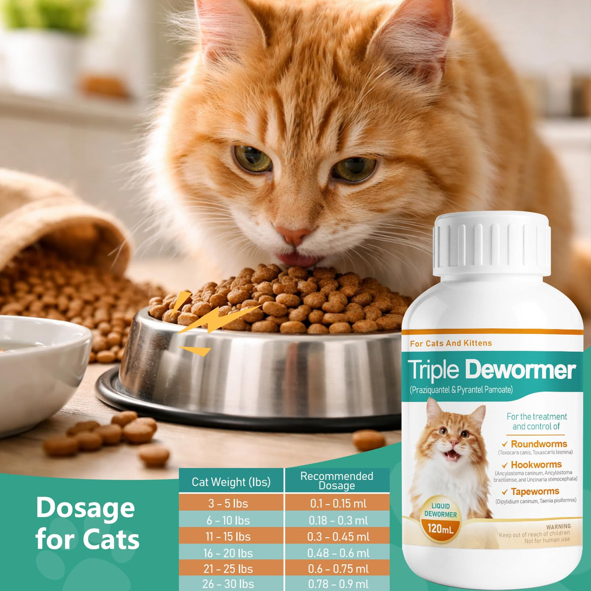 Liquid Cat Dewormer 120 mL H597