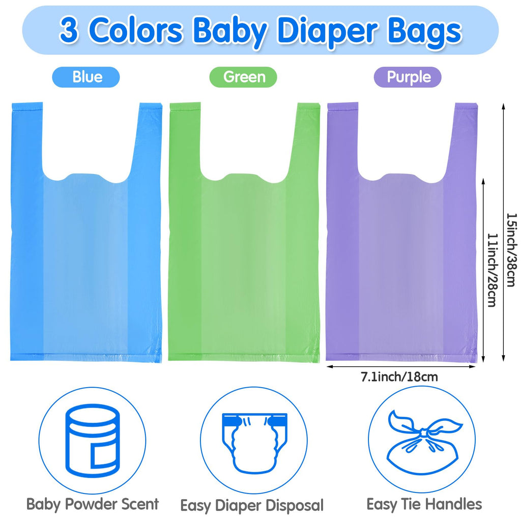 1800 Pcs Disposable Diaper Bags Y3413