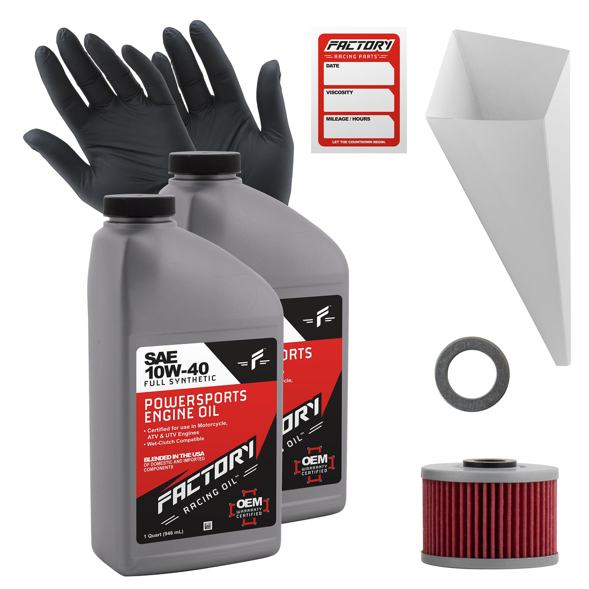 Oil Change Kit compatible with Kawasaki Motorcycles F400339