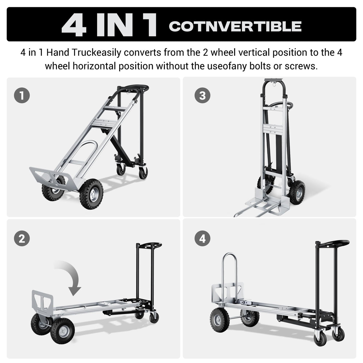 4-in-1 Convertible Dolly Cart S65180