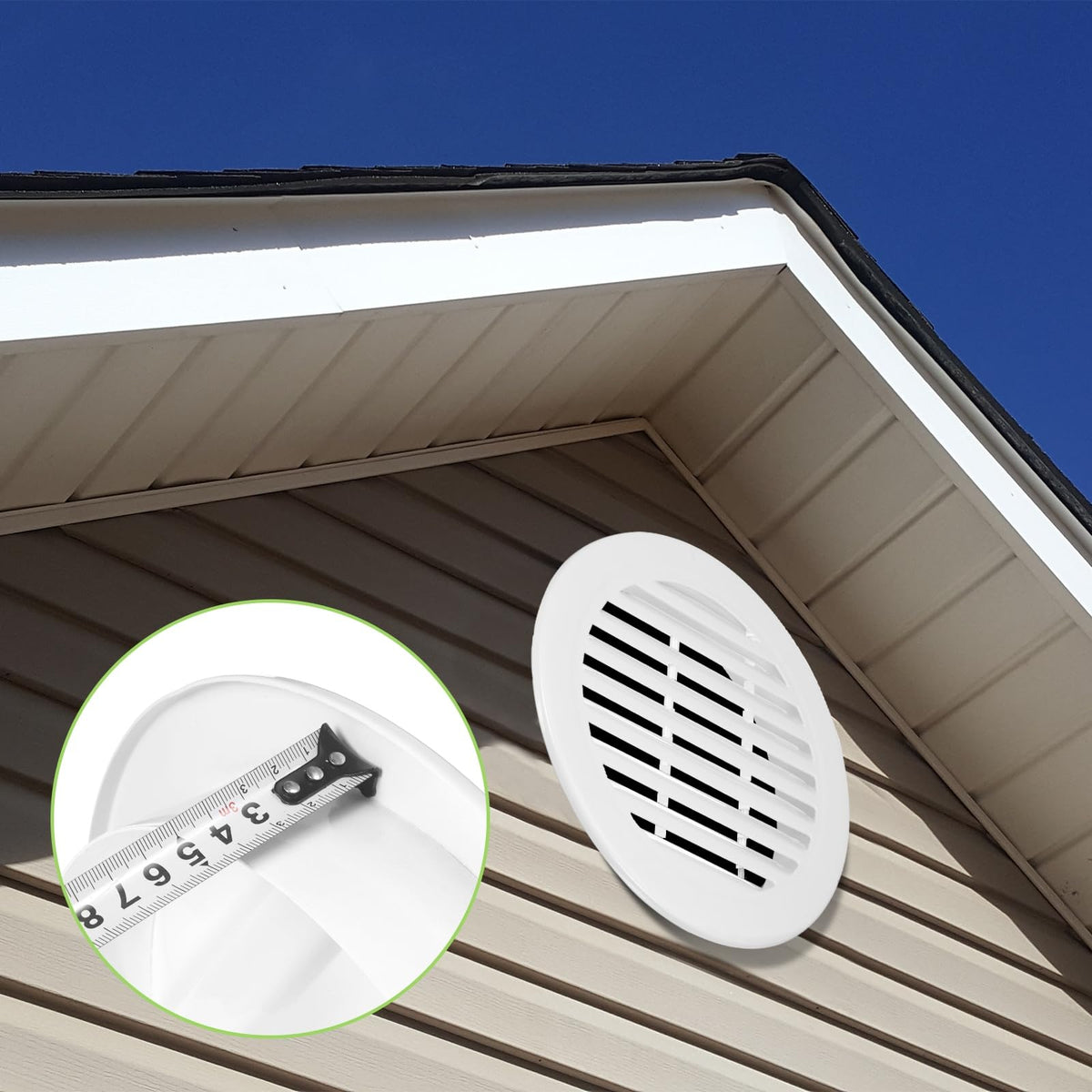 7" Round Aluminum Alloy Louver Air Vent L666