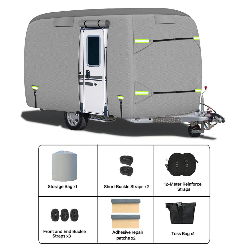 Waterproof Fiberglass Travel Trailer Cover V6449