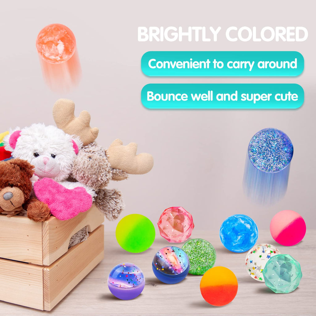 24 Pieces Bouncy Balls 32mm 6 Styles H777667