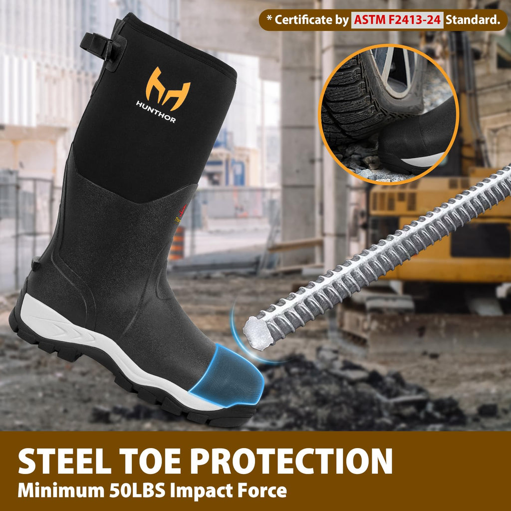 Steel Toe Waterproof Rubber Work Boots P6427