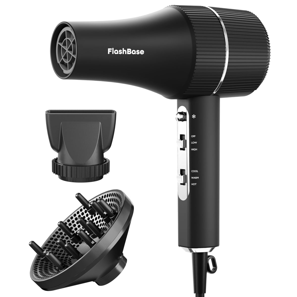 High-Speed Ionic Hair Dryer with Diffuser 1875W O962