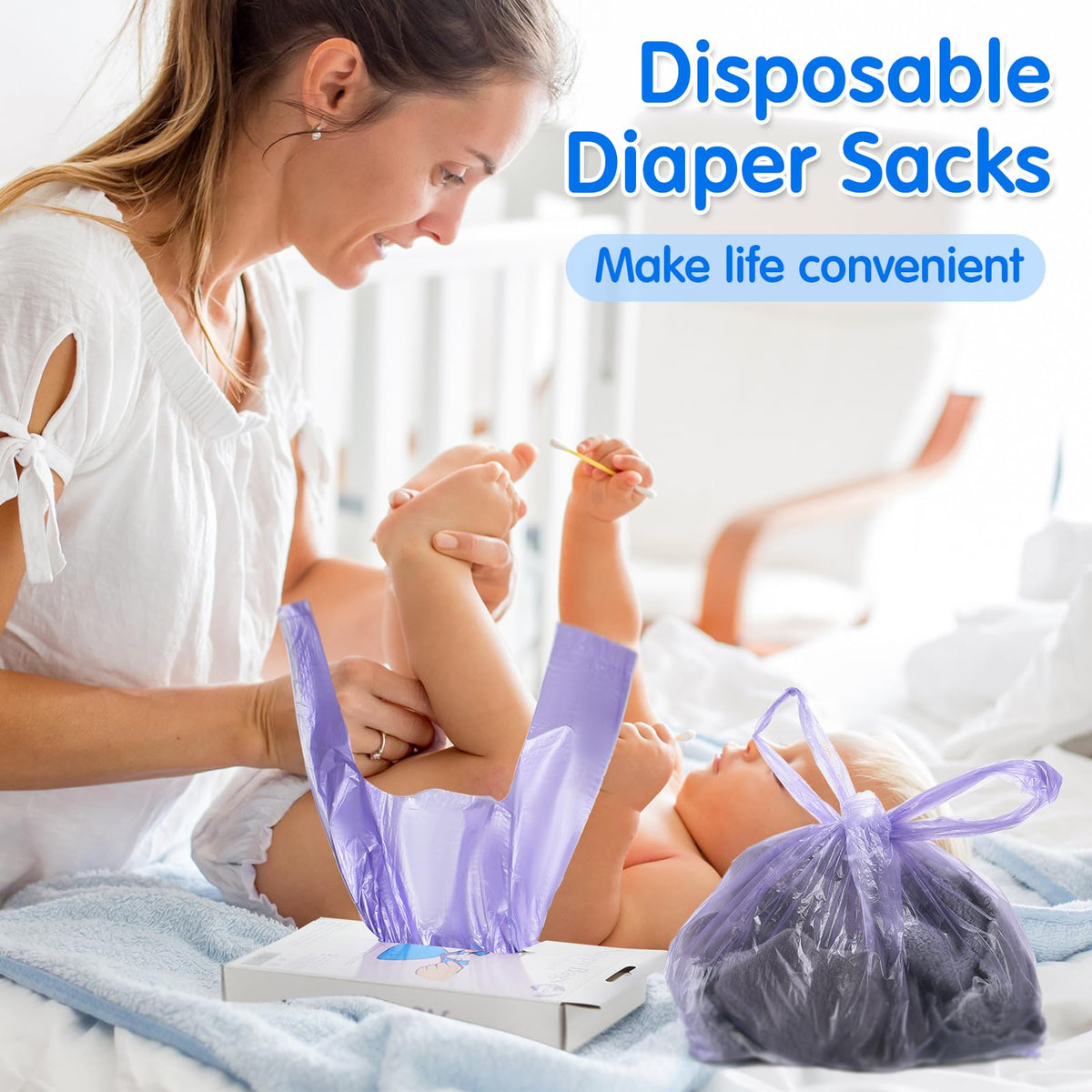 1800 Pcs Disposable Diaper Bags Y3413