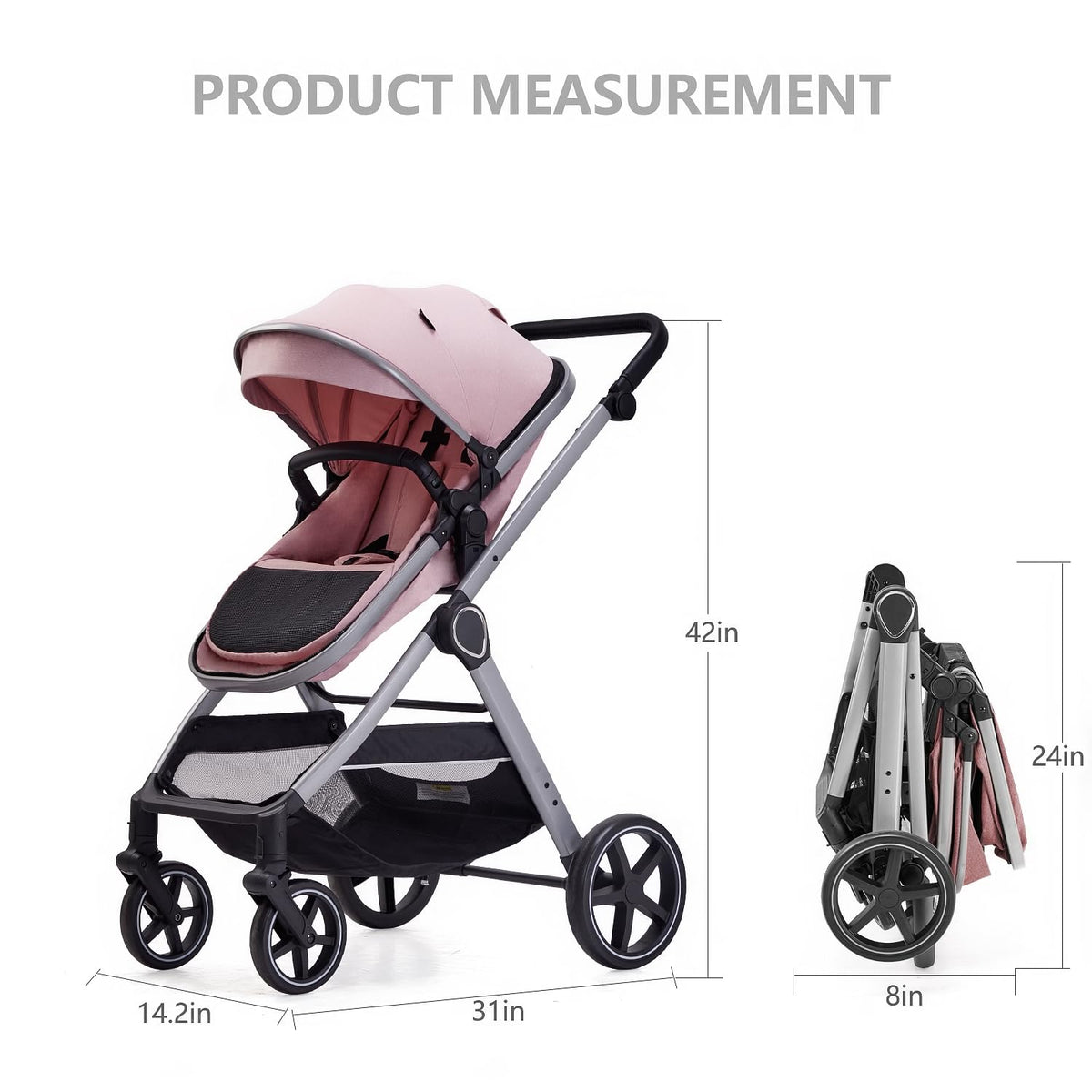 2 in 1 Convertible Baby Stroller M8756