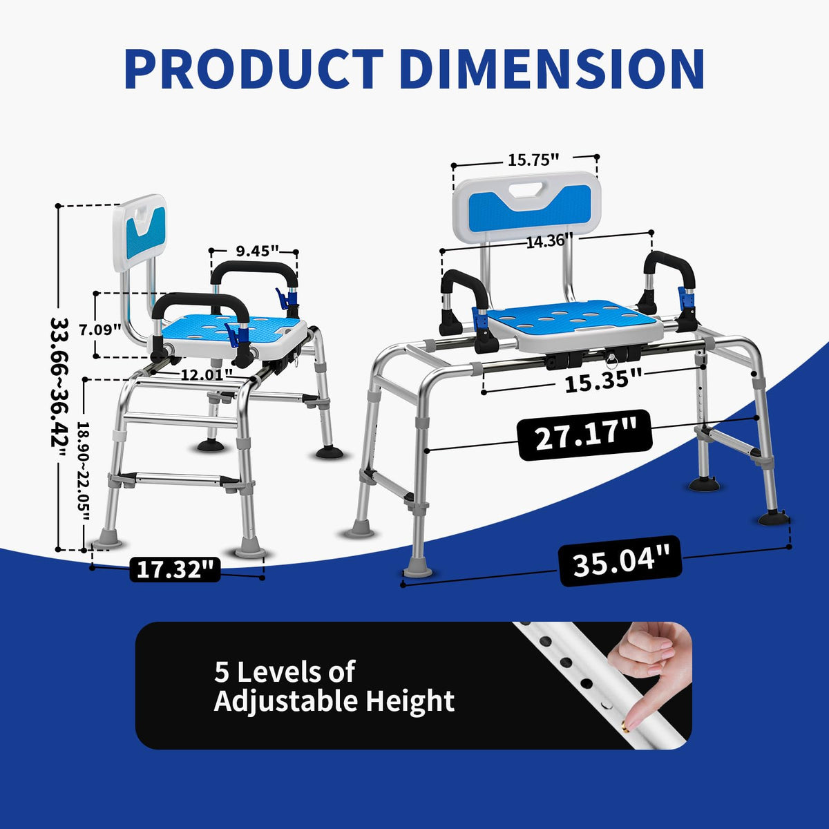Sliding Shower Chair E660