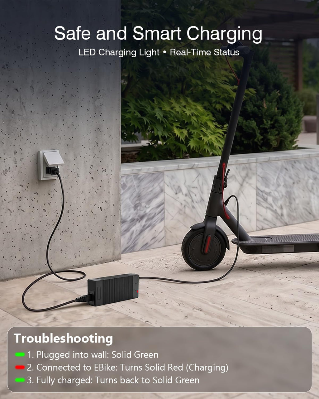 42V 2A Electric Scooter Charger T9613