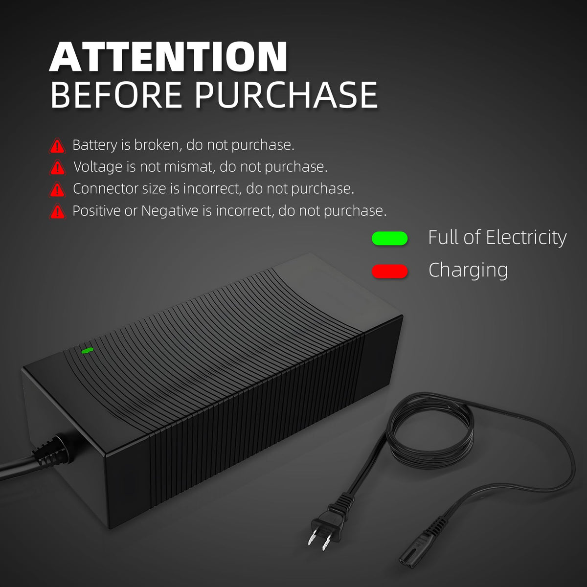 54.6V 2A Electric Bike Charger O9201