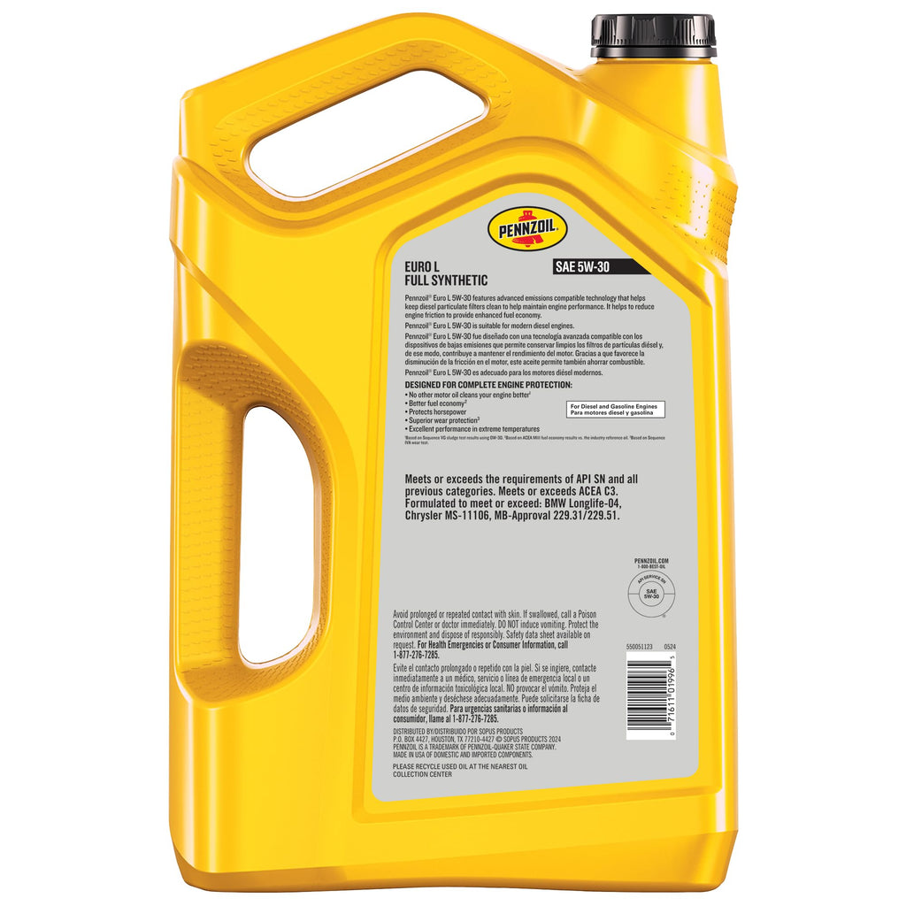 Full Synthetic 5W-30 Motor Oil, 5 Quart L9981