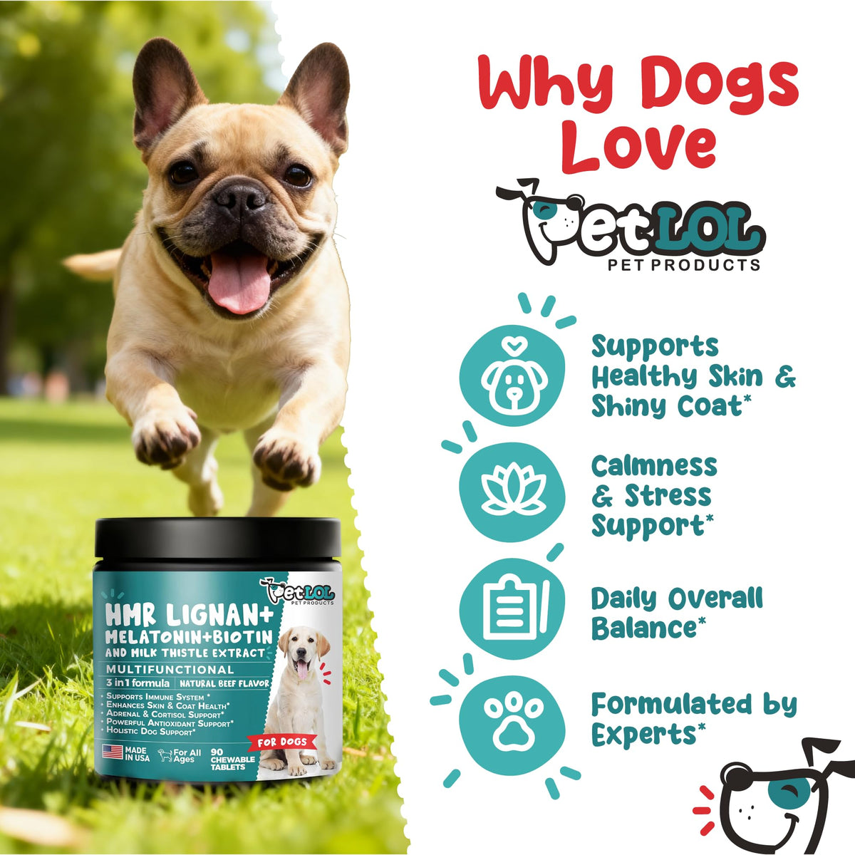 Melatonin, Biotin & Milk Thistle Complex for Dogs G587348