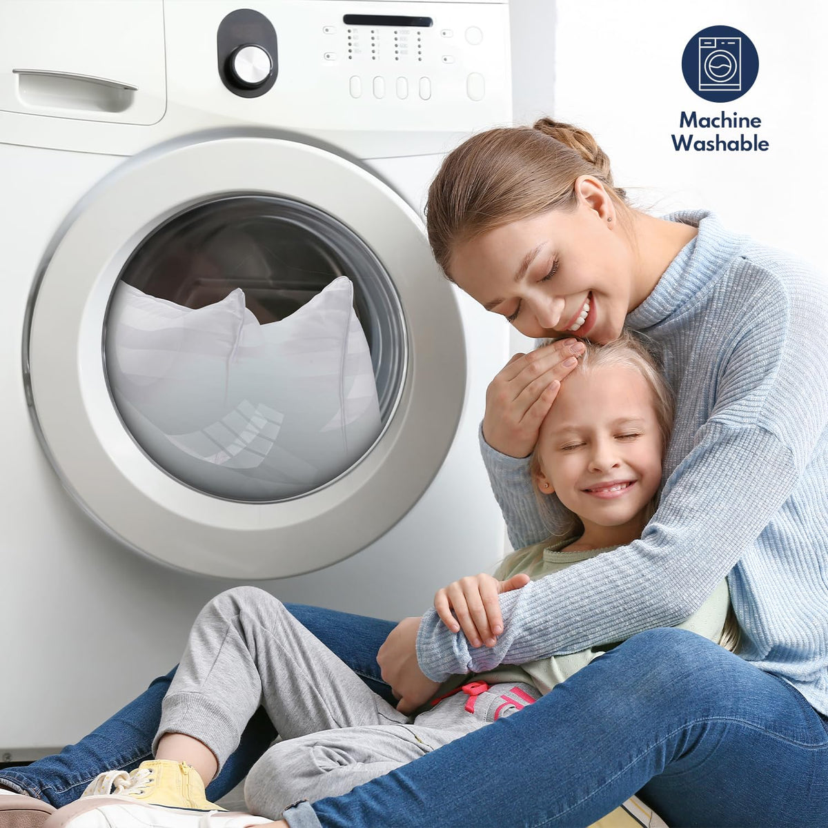 King Pillows Set of 2 Cooling Down Alternative Medium Firm R798