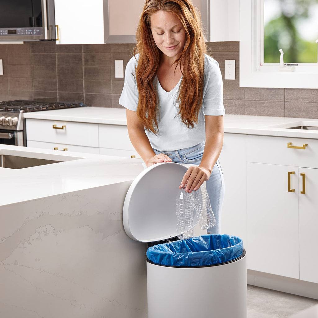 32-33 Gallon Blue Recycling Trash Bags, 100 Count F780254