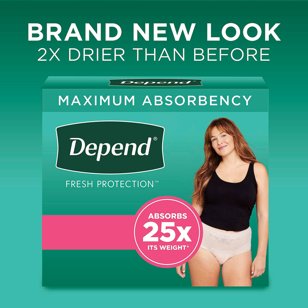 Adult Incontinence Underwear Bundle: Maximum S Blush 32 Count and Overnight S Blush 64 Count E64335