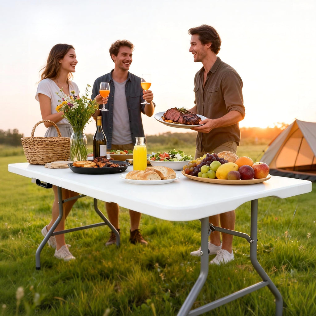 Folding Table 6FT White P348