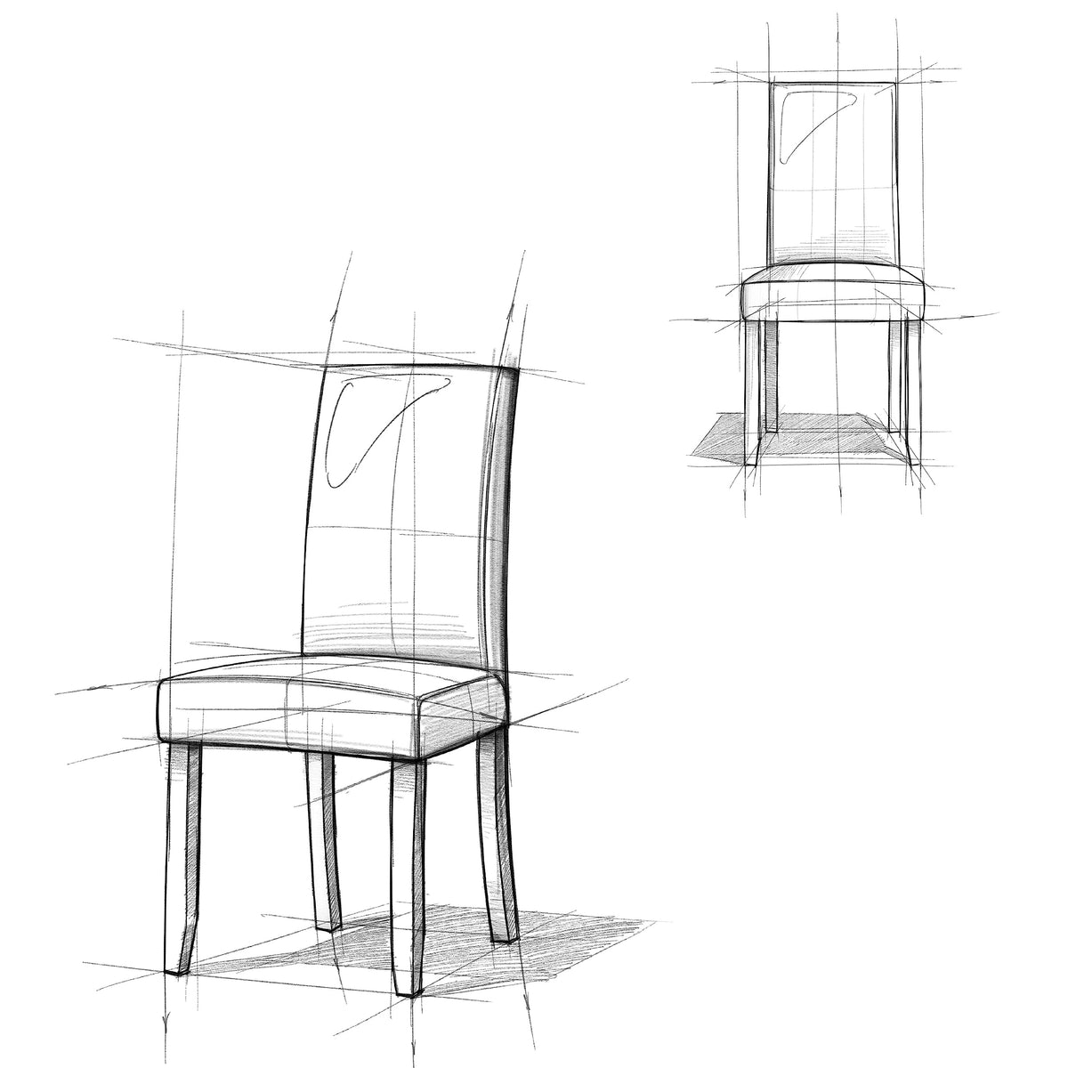 Vegan Leather Parsons Dining Chairs Black Set of 2 M895