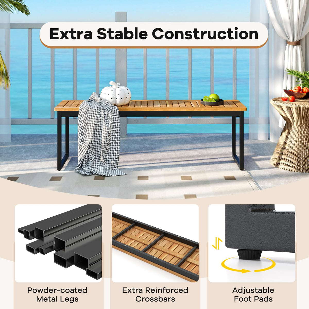 Patio Dining Bench N115