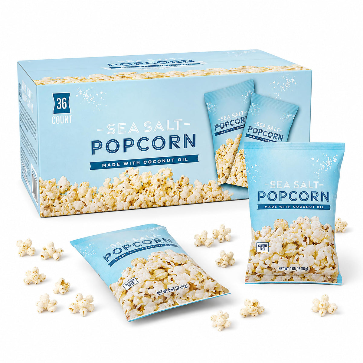 Sea Salt Popcorn with Coconut Oil P891839
