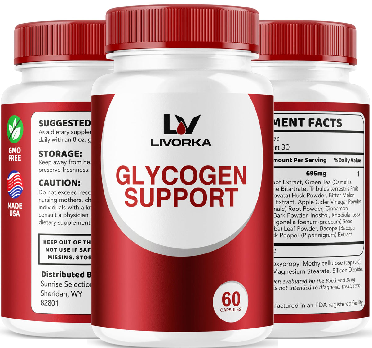 3 Pack Glycogen Capsules 90 Capsules G470885