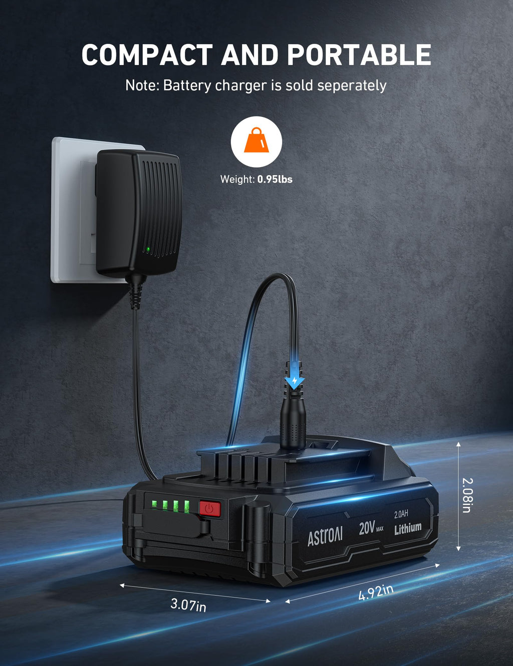 20V MAX Rechargeable Li-ion Battery V391