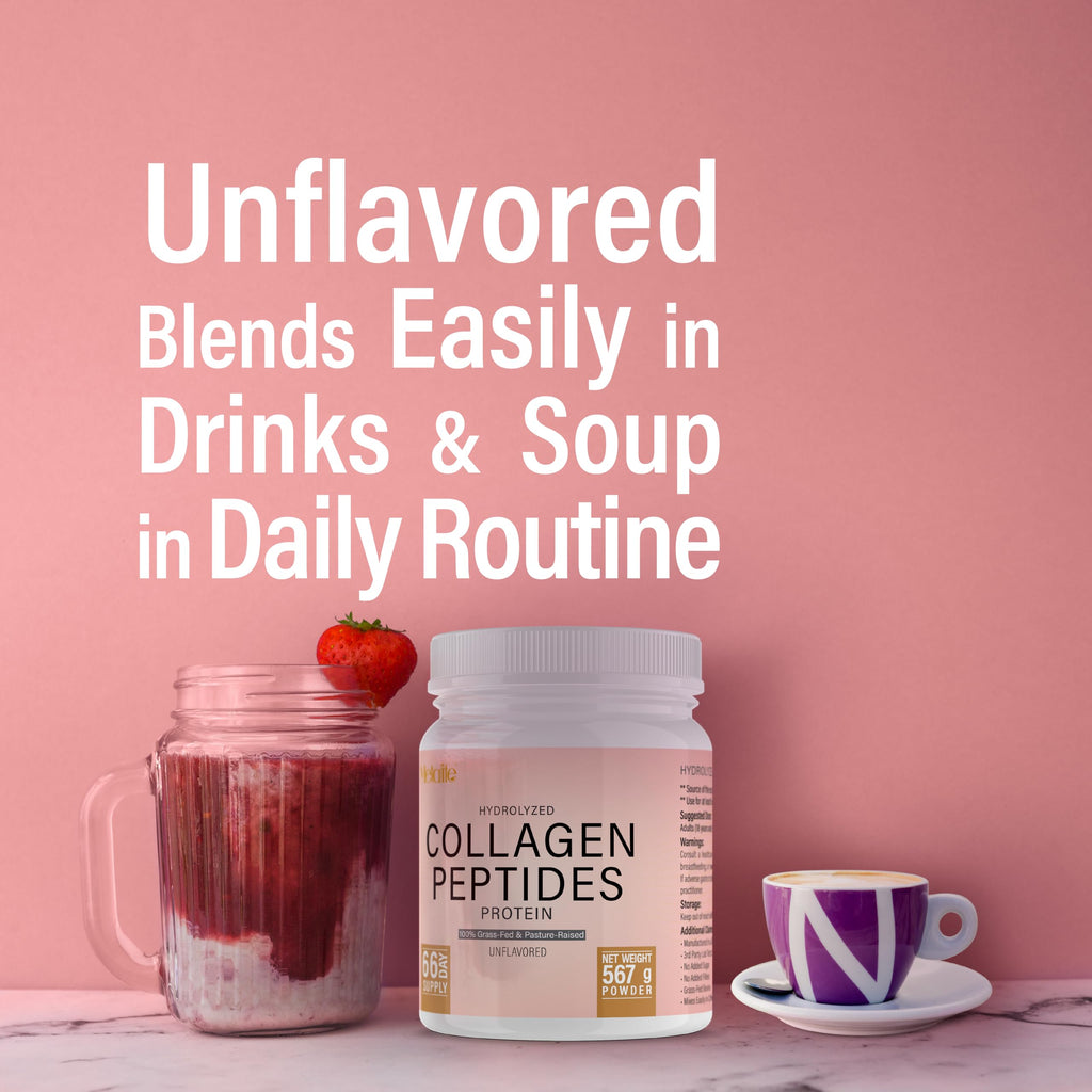 Hydrolyzed Collagen Peptides Powder 20 Oz Unflavored H112