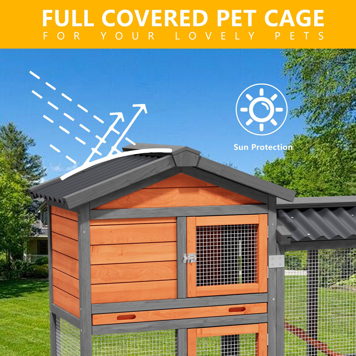 Wooden Chicken Coop I11171