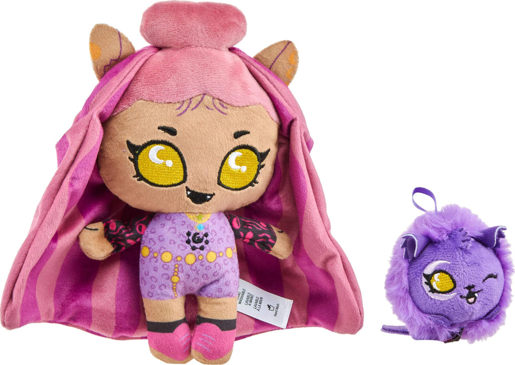 Plush Doll Set with Pet Dog and Backpack U675