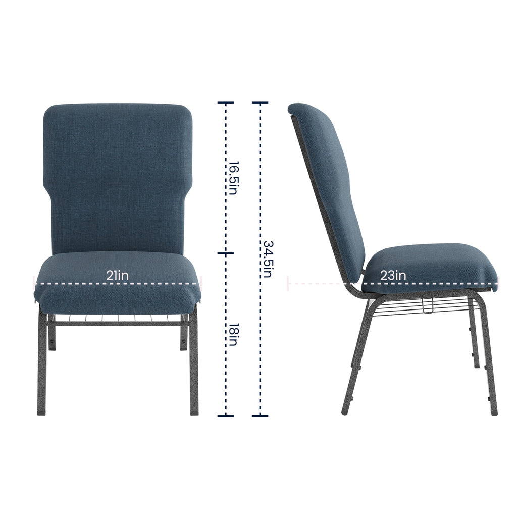 Navy 21 in Wide Church Chair F5168